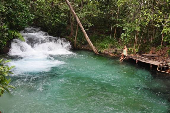 A linda Cachoeira do Formiga, região de Mateiros, no Jalapão - TO